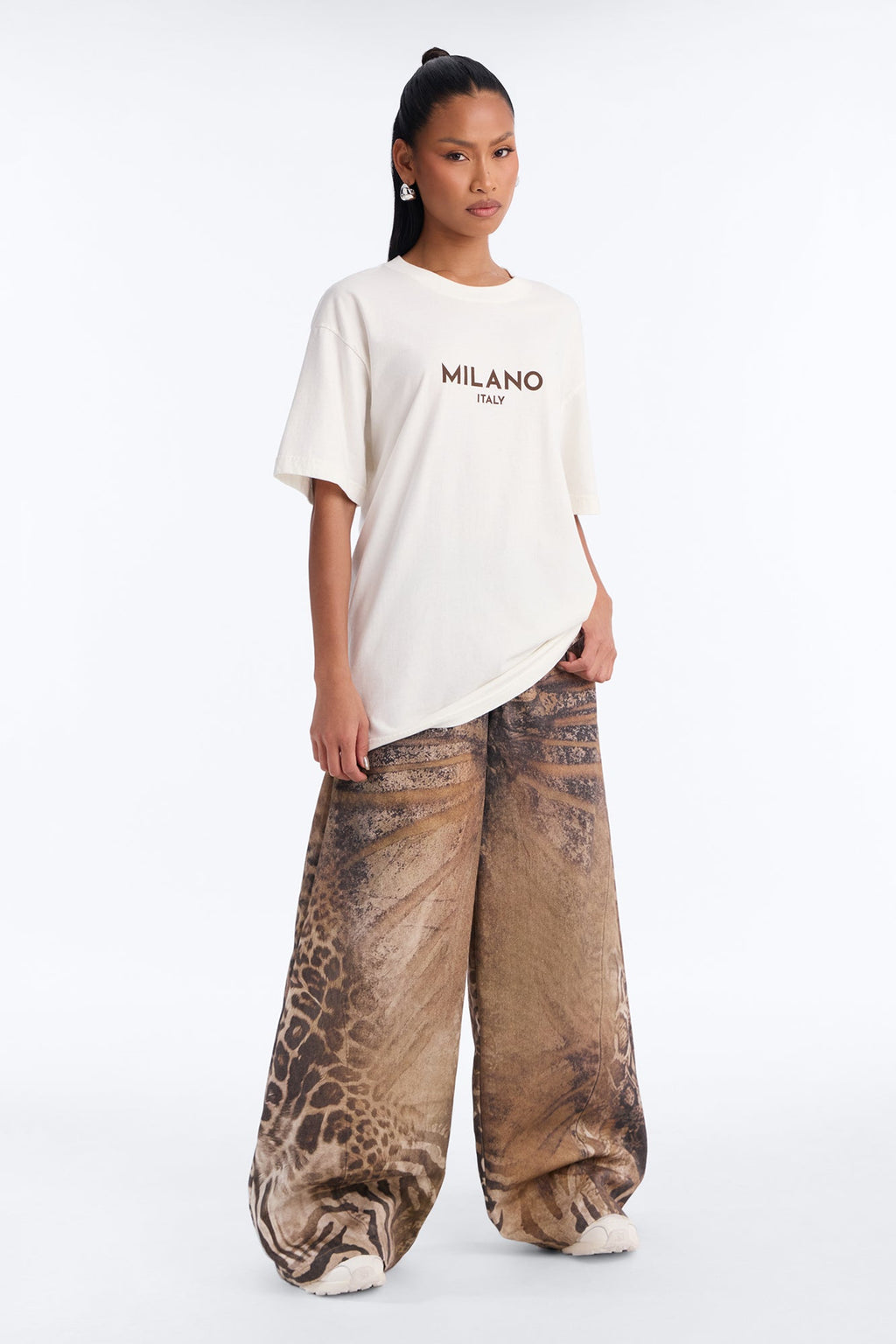 Milano Italy Washed Tee - Cream