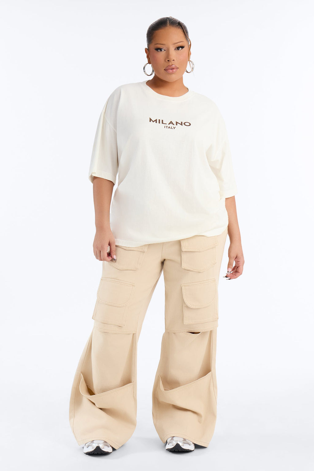 Milano Italy Washed Tee - Cream