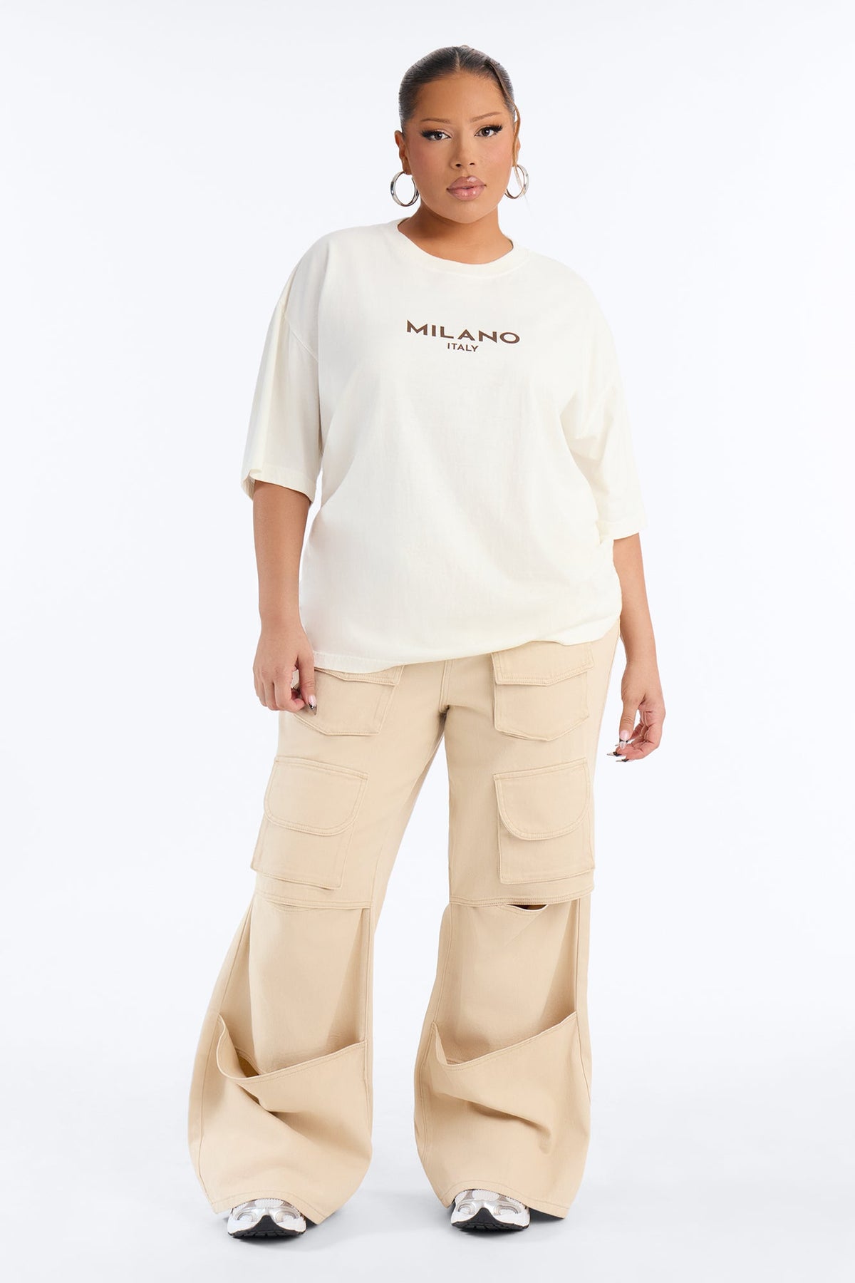 Milano Italy Washed Tee - Cream