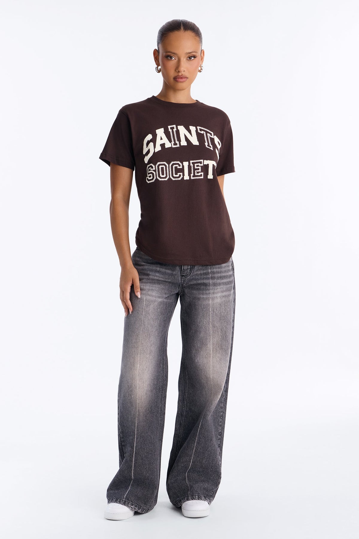 Saints Society Club Tee - Brown