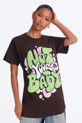 Not Your Baby Graffiti Tee - Brown