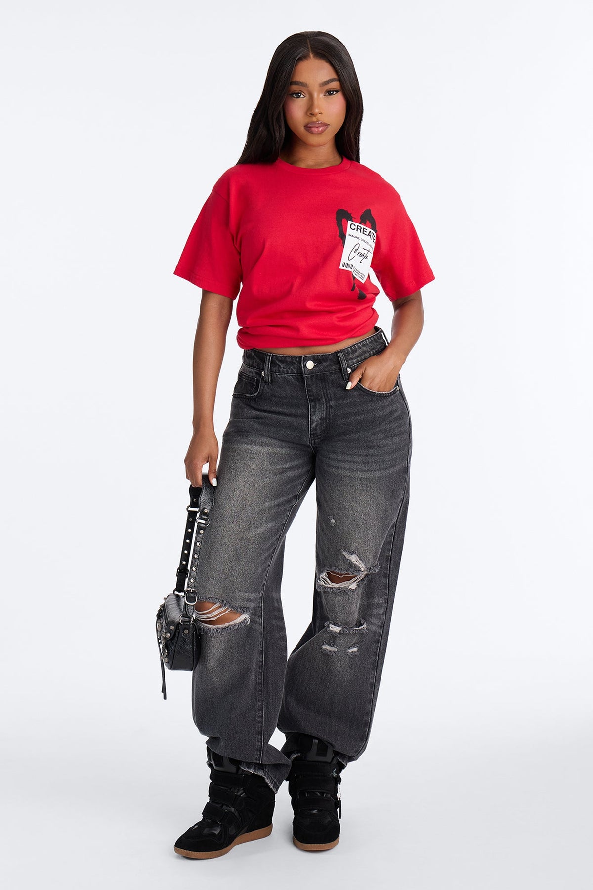 Create What You Love Graphic Tee - Red