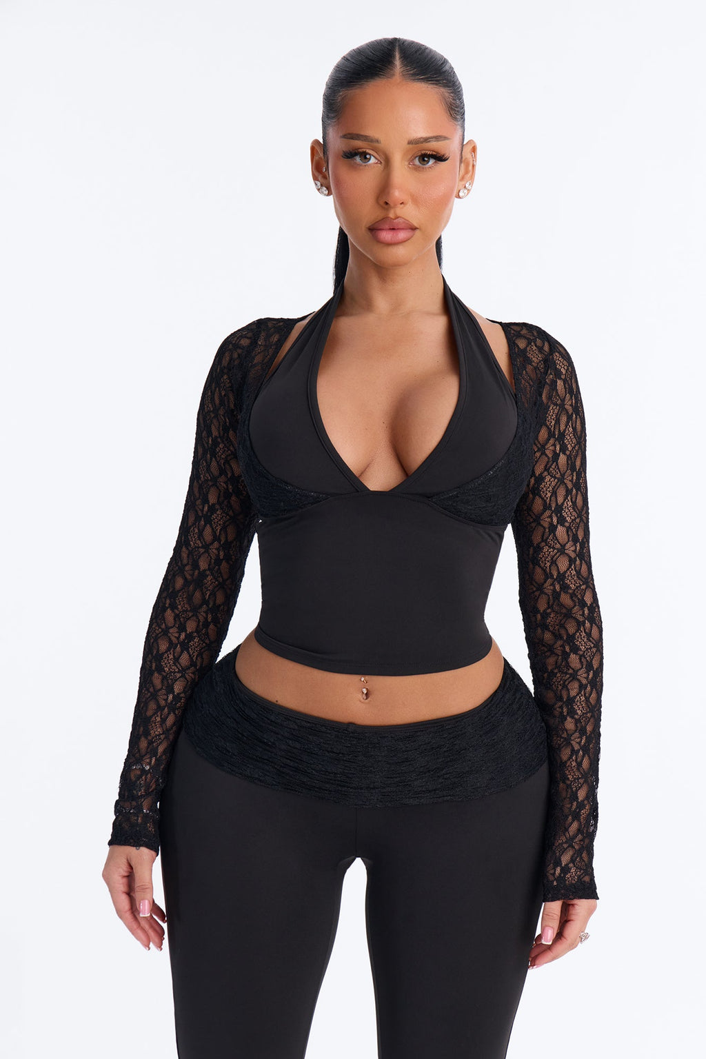 Own The Night Pant Set - Black