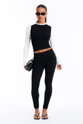 Jessica Seamless Legging Set - Black/combo