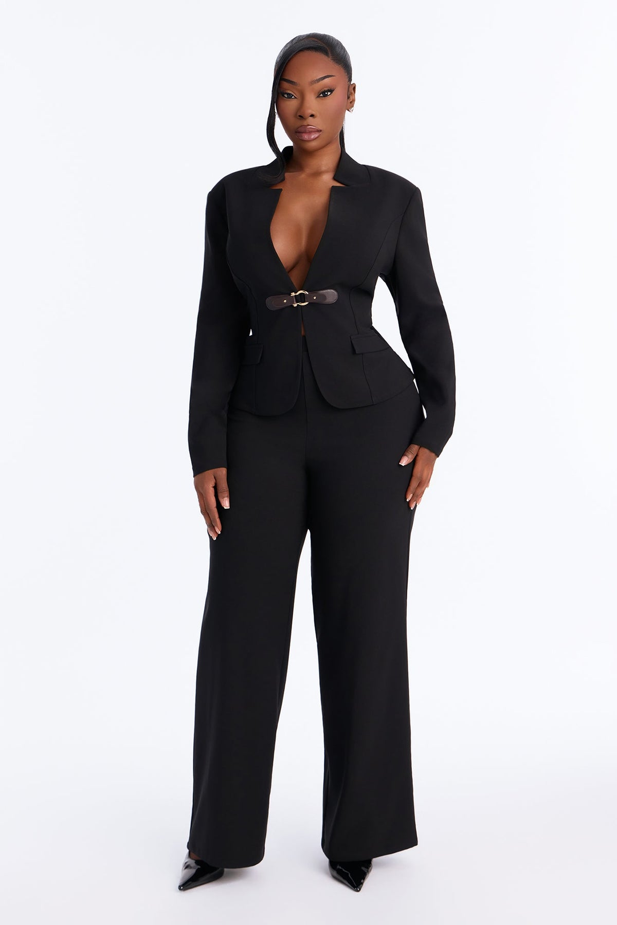 Making It Work Pant Set - Black