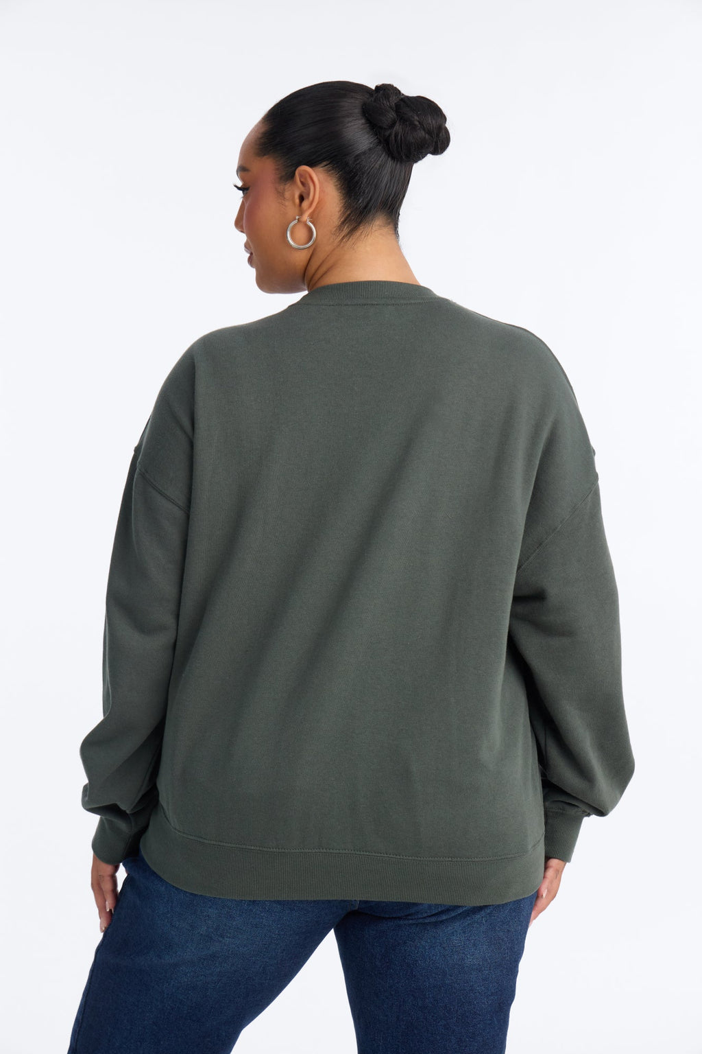 Aspen Colorado Fleece Crew Neck Sweatshirt - Hunter Green
