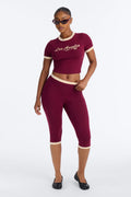 Los Angeles 97' Capri Set - Burgundy
