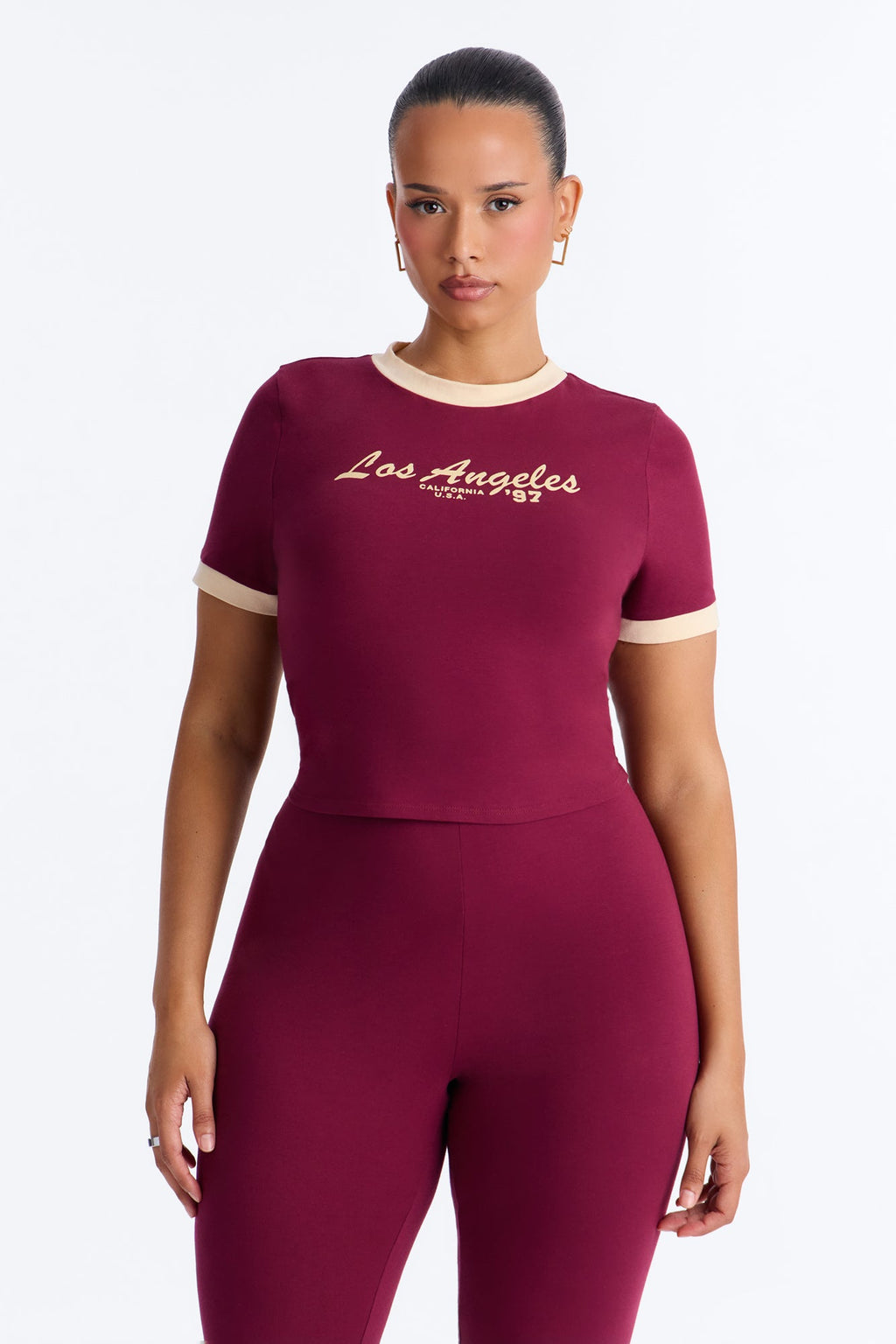 Los Angeles 97' Capri Set - Burgundy