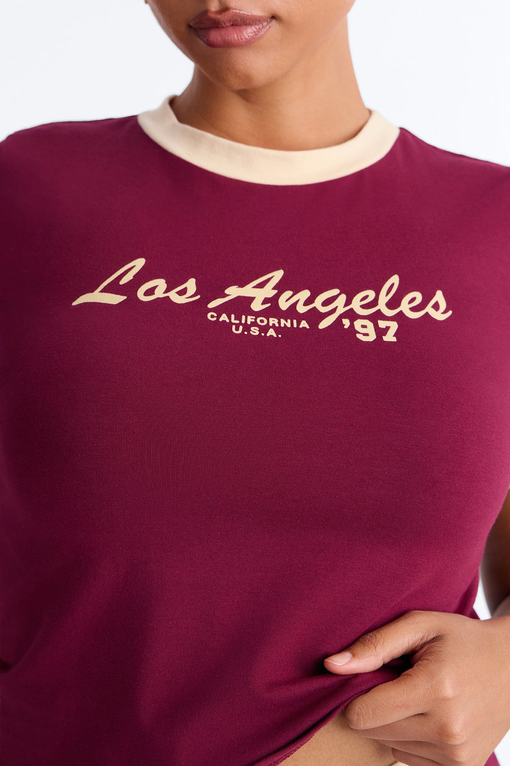 Los Angeles 97' Capri Set - Burgundy
