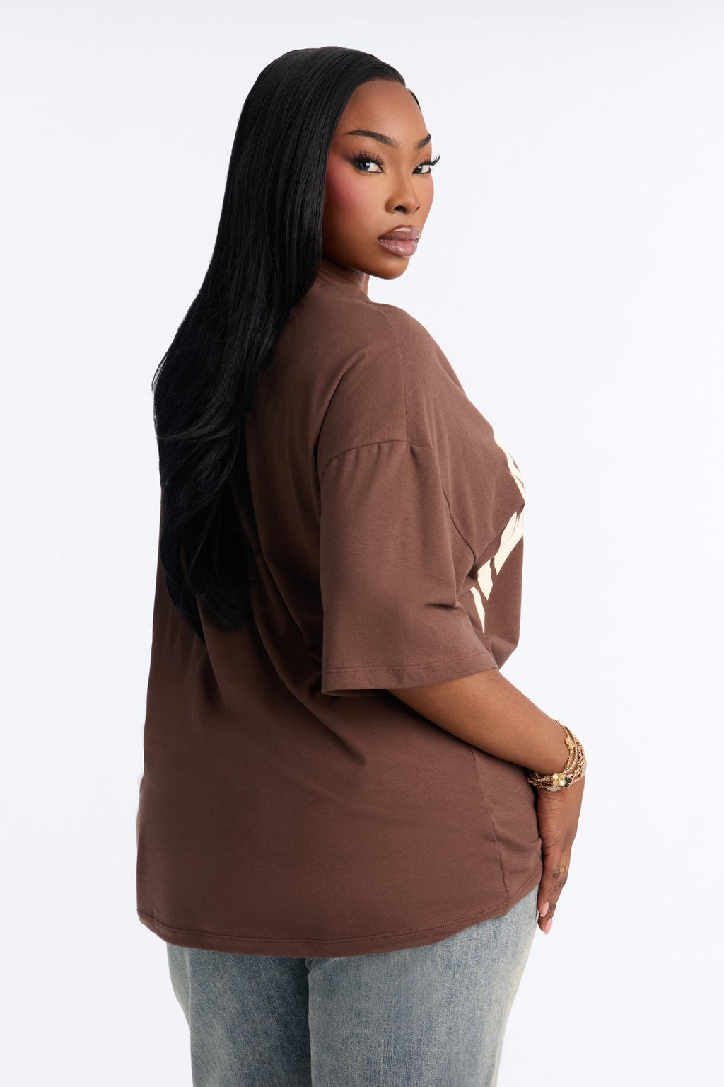 New York Girl T Shirt - Chocolate