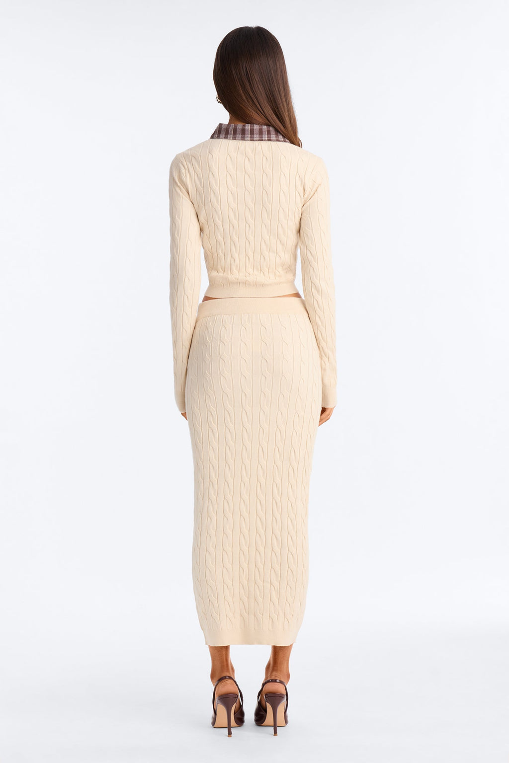 Victoria Sweater Skirt Set - Cream