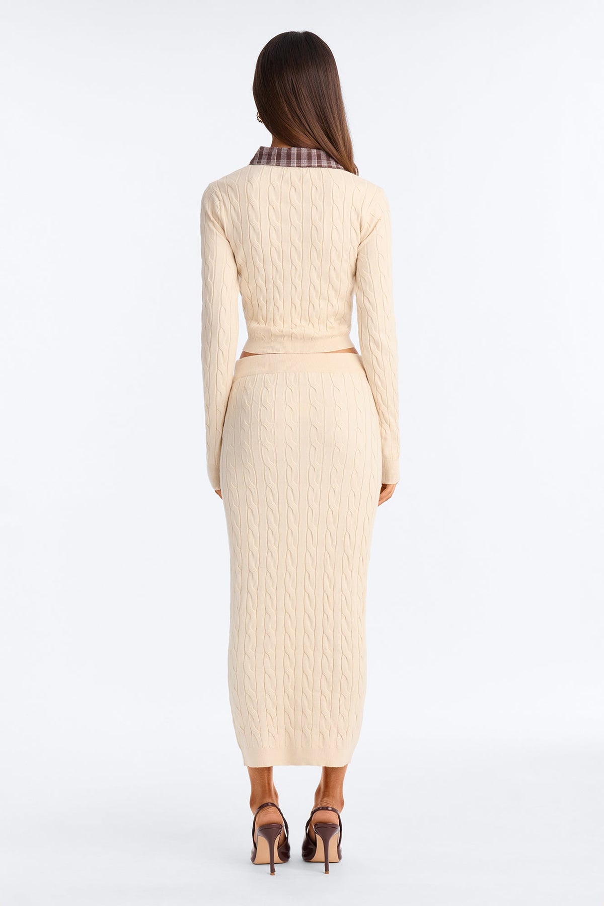 Victoria Sweater Skirt Set - Cream
