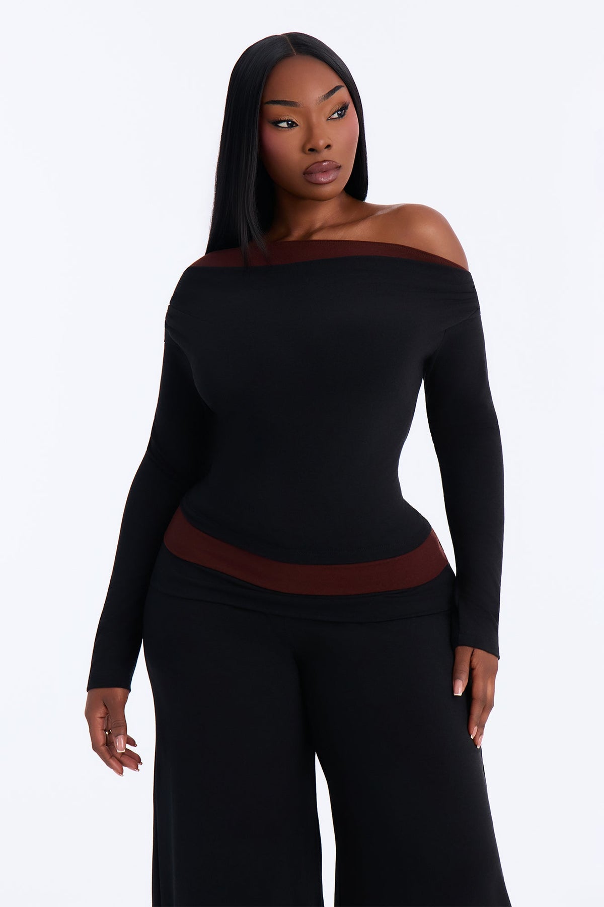 Celly Layered Gaucho Set - Black/combo