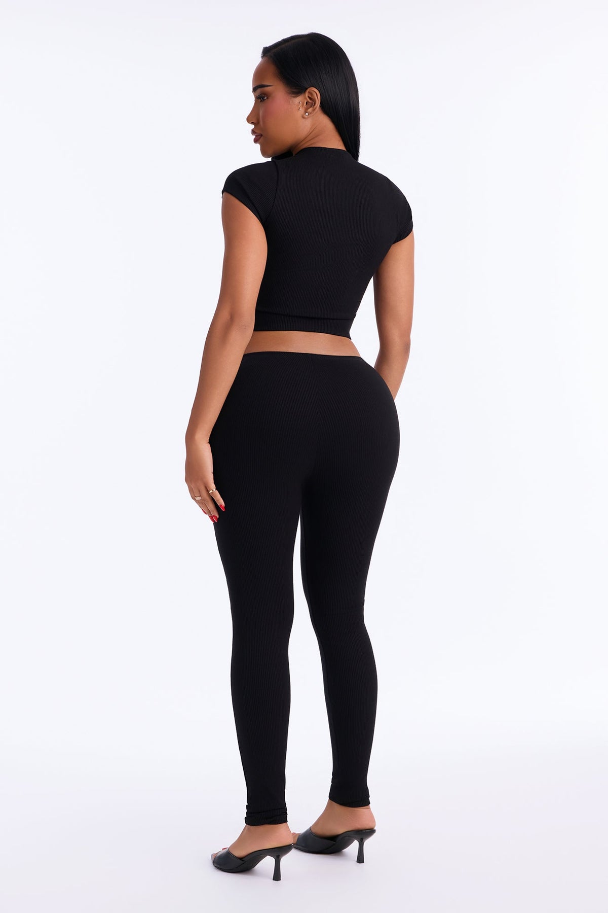 Riley Snatched Leggings Set - Black