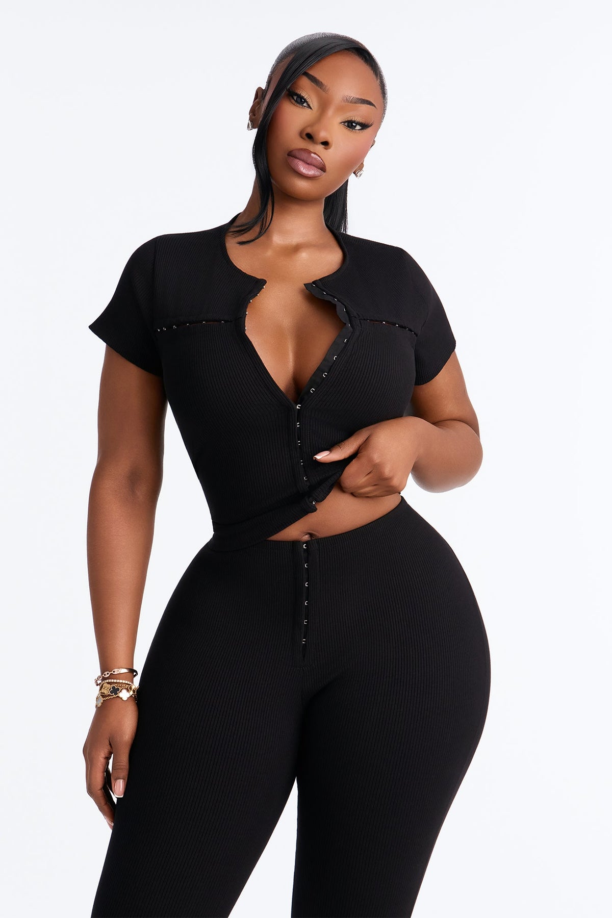 Riley Snatched Leggings Set - Black