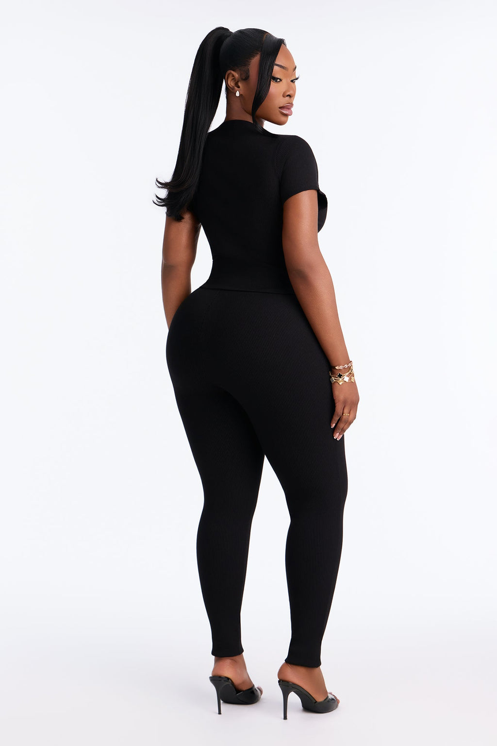 Riley Snatched Leggings Set - Black