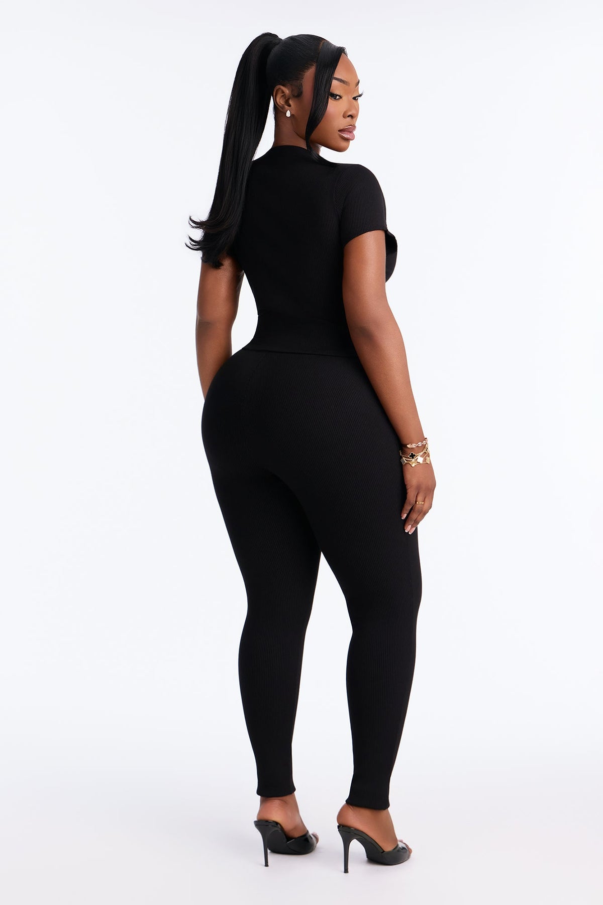 Riley Snatched Leggings Set - Black