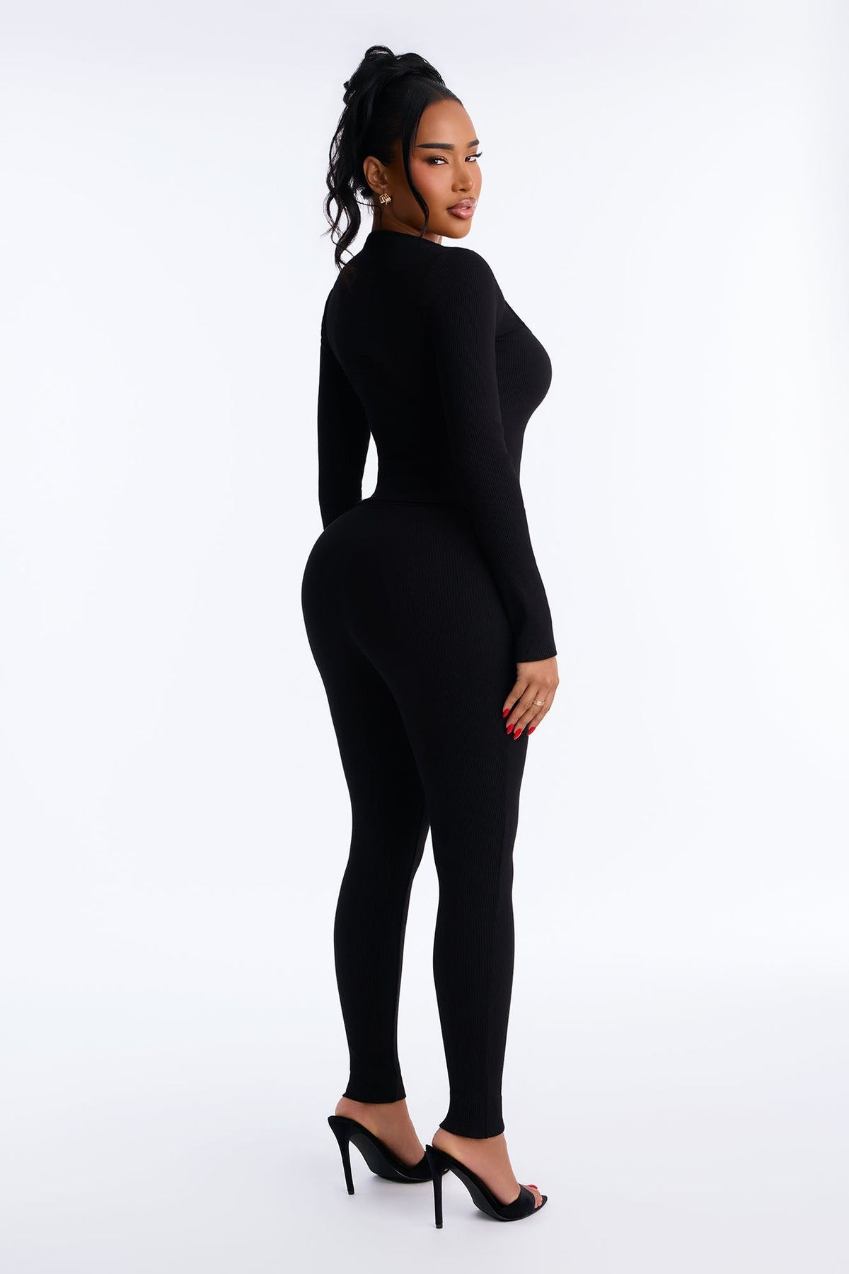 Rosalia Snatched Pant Set - Black
