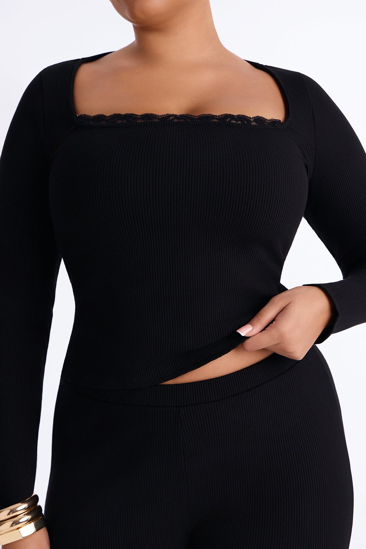 Rosalia Snatched Pant Set - Black