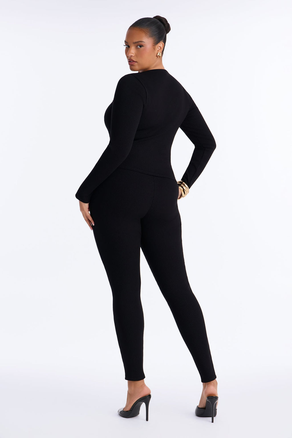 Rosalia Snatched Pant Set - Black