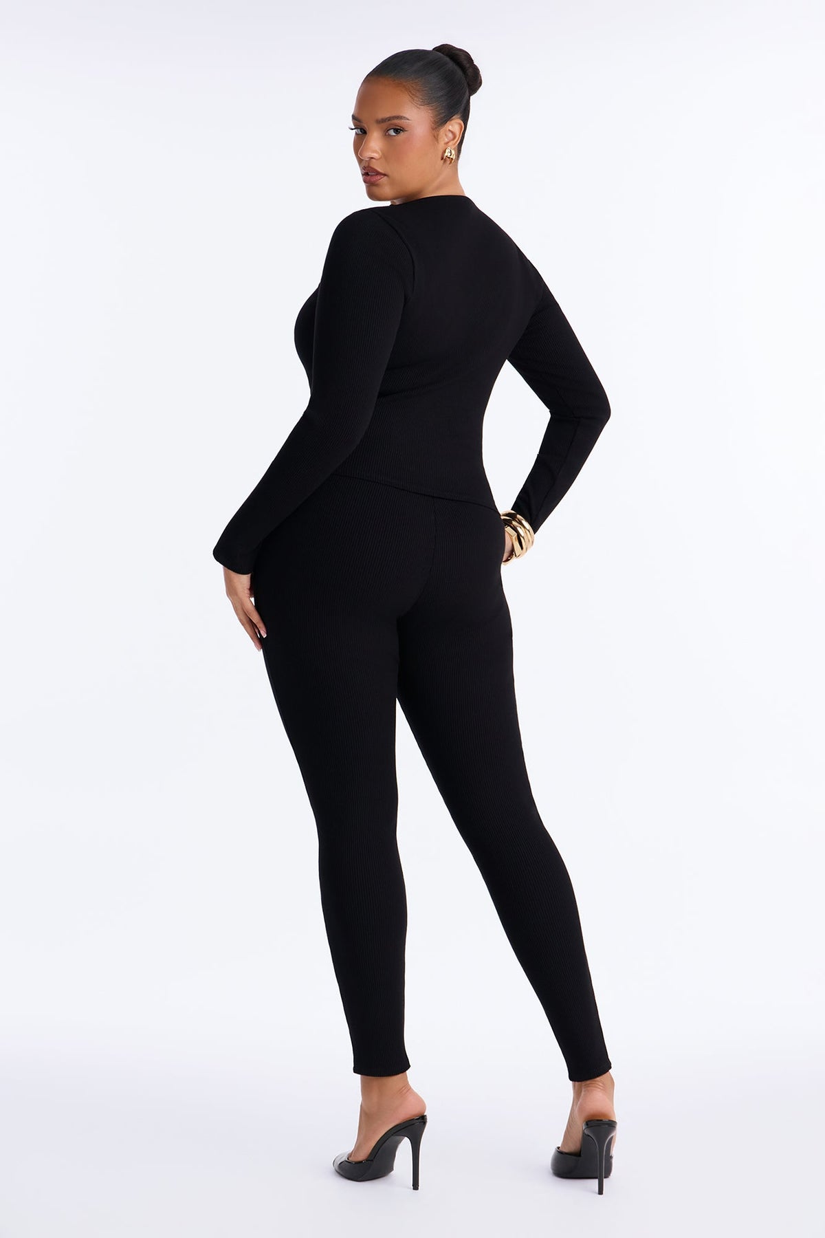 Rosalia Snatched Pant Set - Black