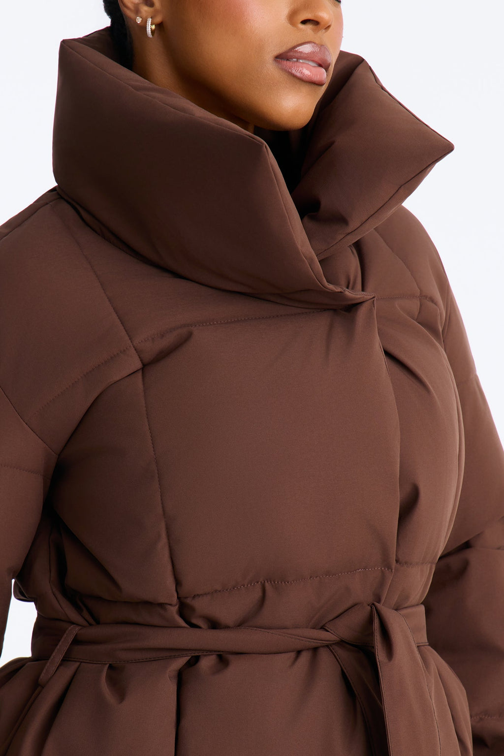 Mellow Mood Puffer Jacket - Chocolate