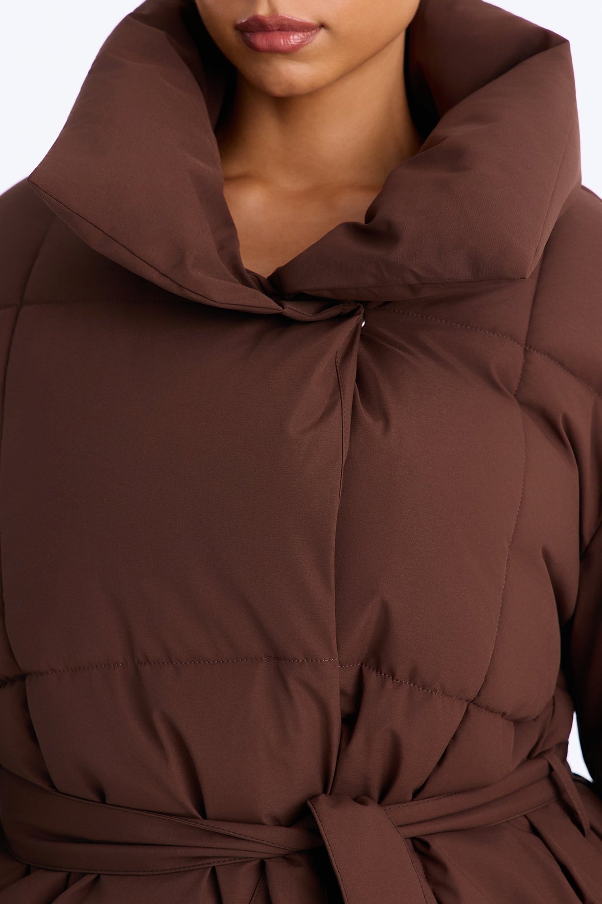 Mellow Mood Puffer Jacket - Chocolate