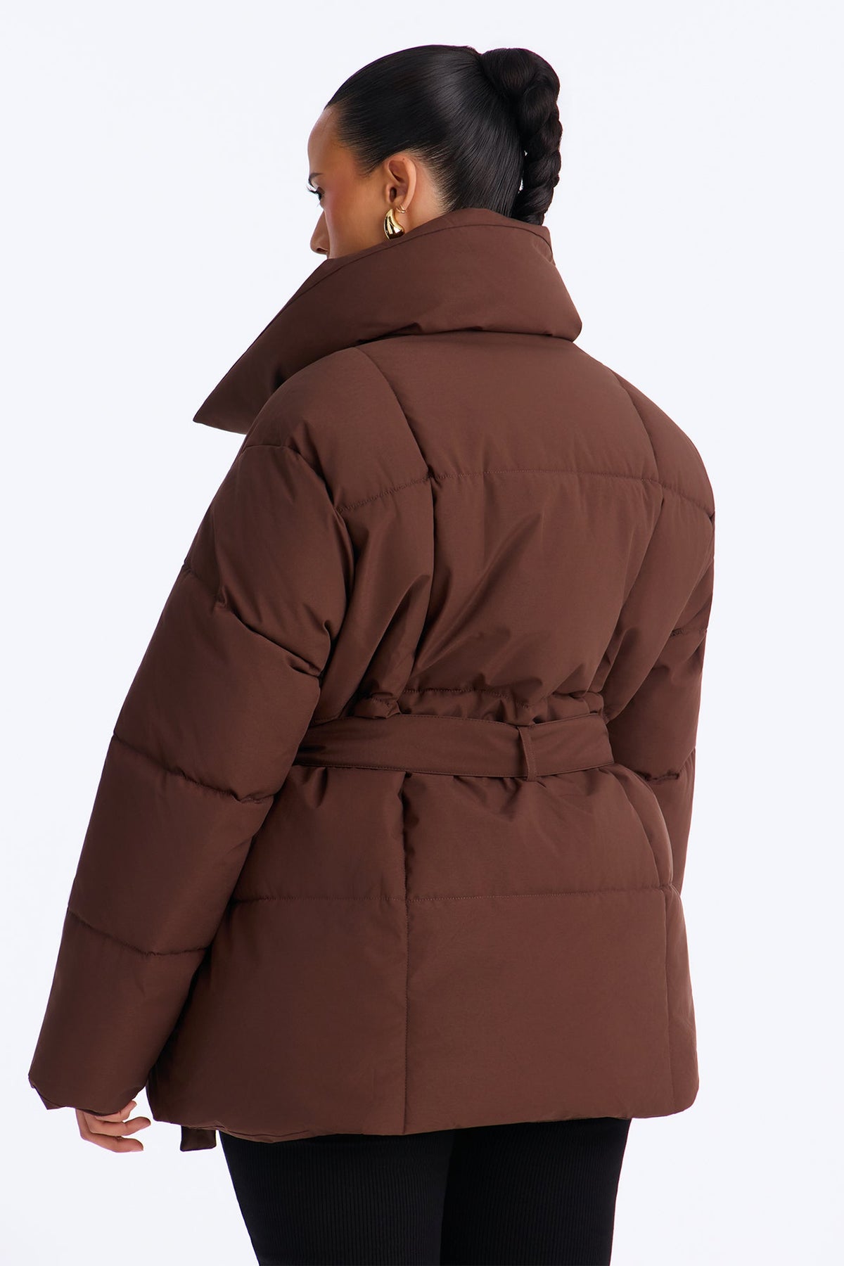 Mellow Mood Puffer Jacket - Chocolate