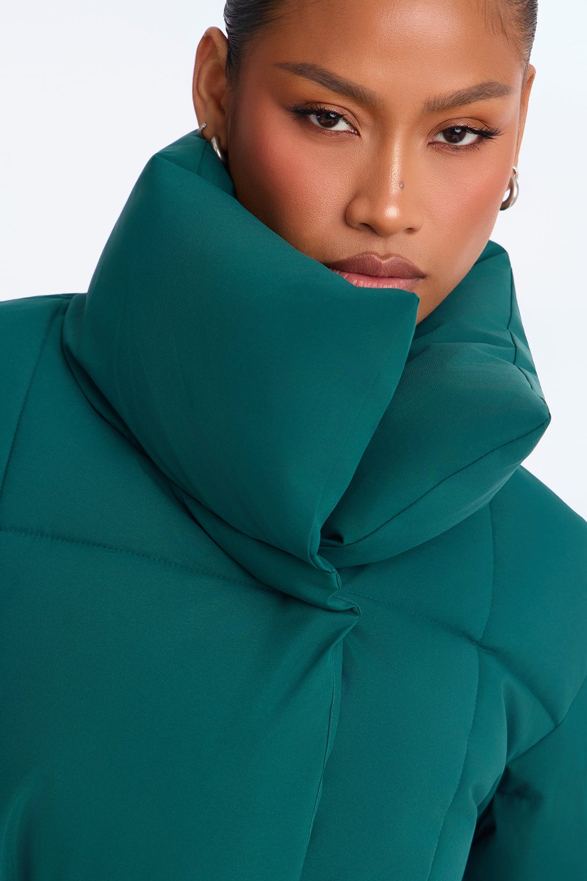 Mellow Mood Puffer Jacket - Hunter