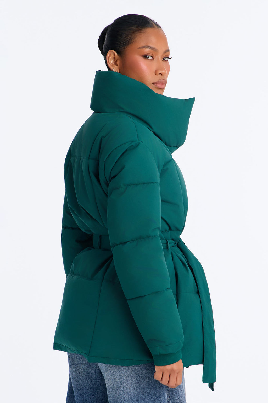 Mellow Mood Puffer Jacket - Hunter