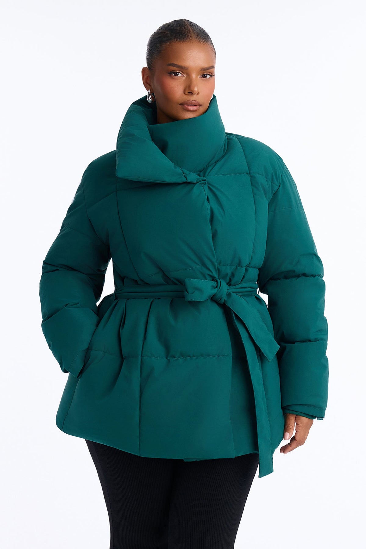 Mellow Mood Puffer Jacket - Hunter