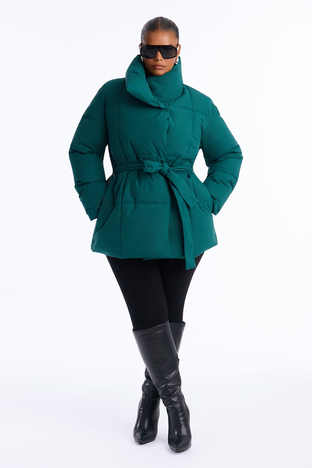 Mellow Mood Puffer Jacket - Hunter