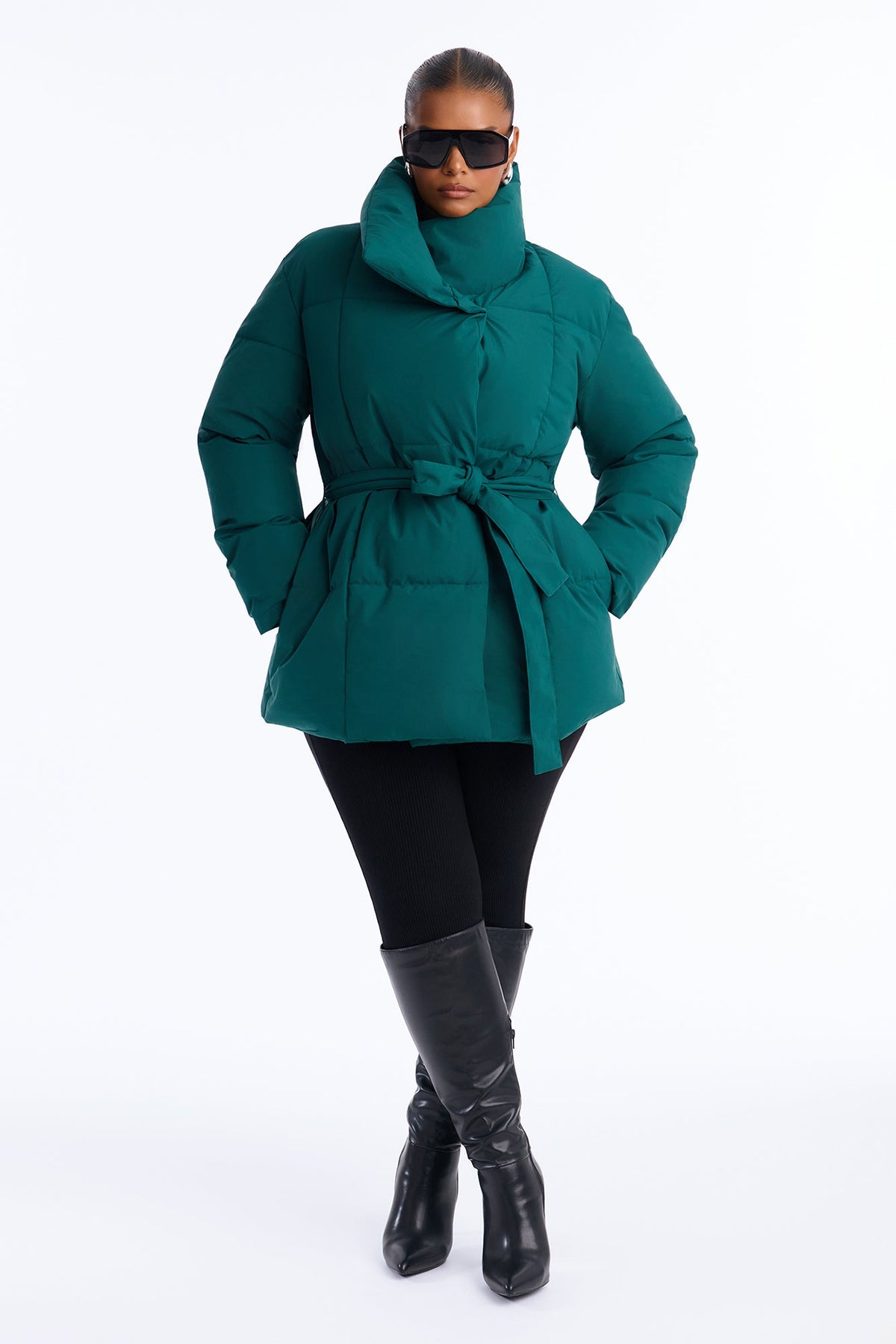Mellow Mood Puffer Jacket - Hunter
