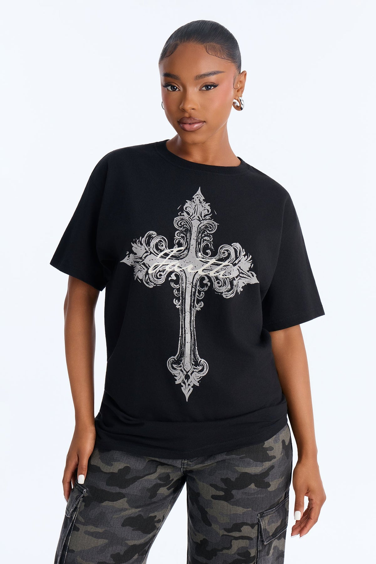 Keep Faith In Style Tee - Black