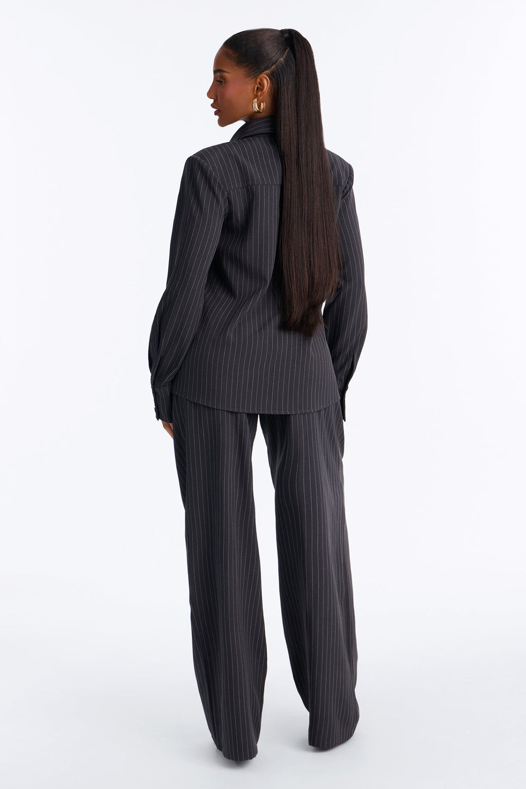 Easy Work Fit Pant Set - Charcoal