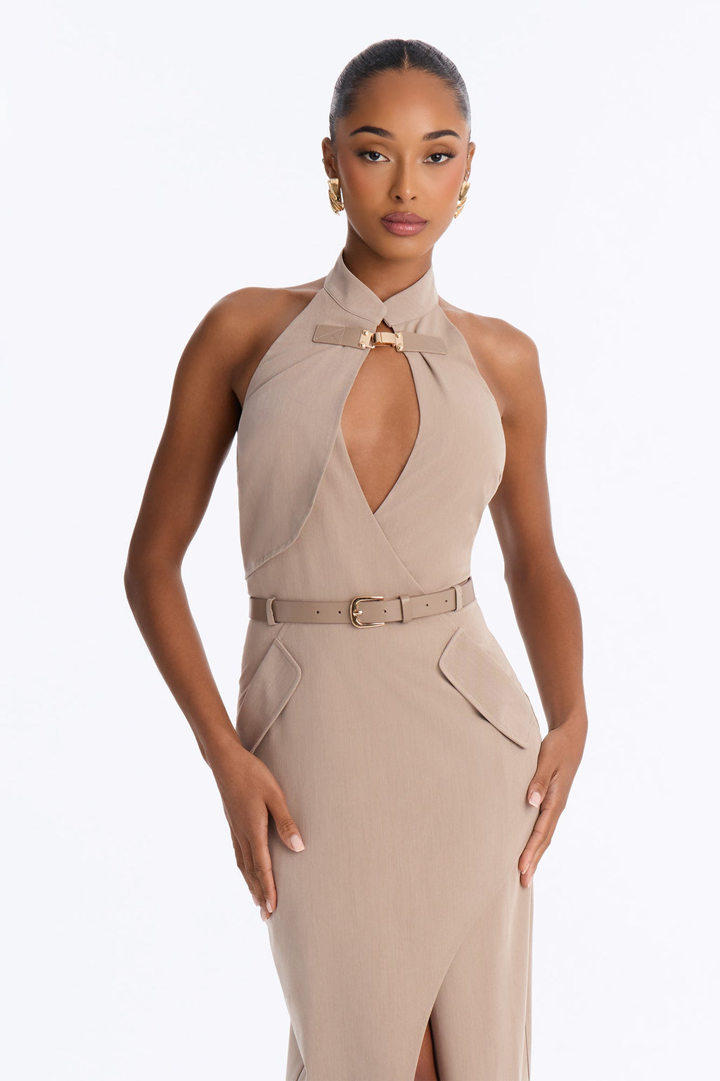 Boss You Up Maxi Dress - Taupe
