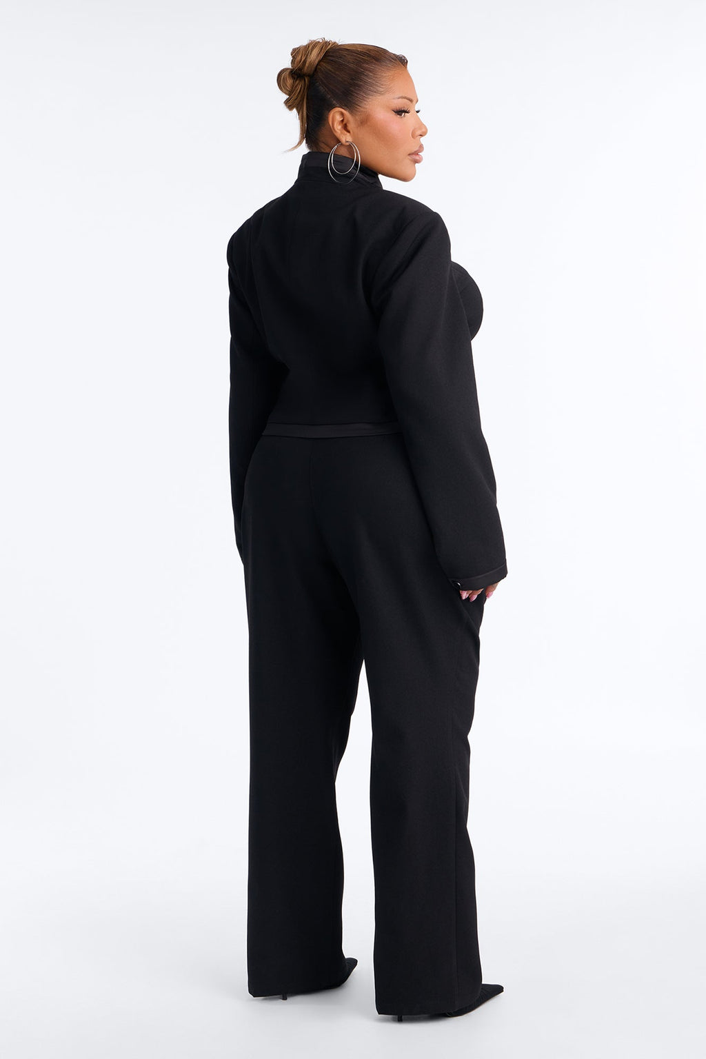 Willow Tailored Pant Set - Black