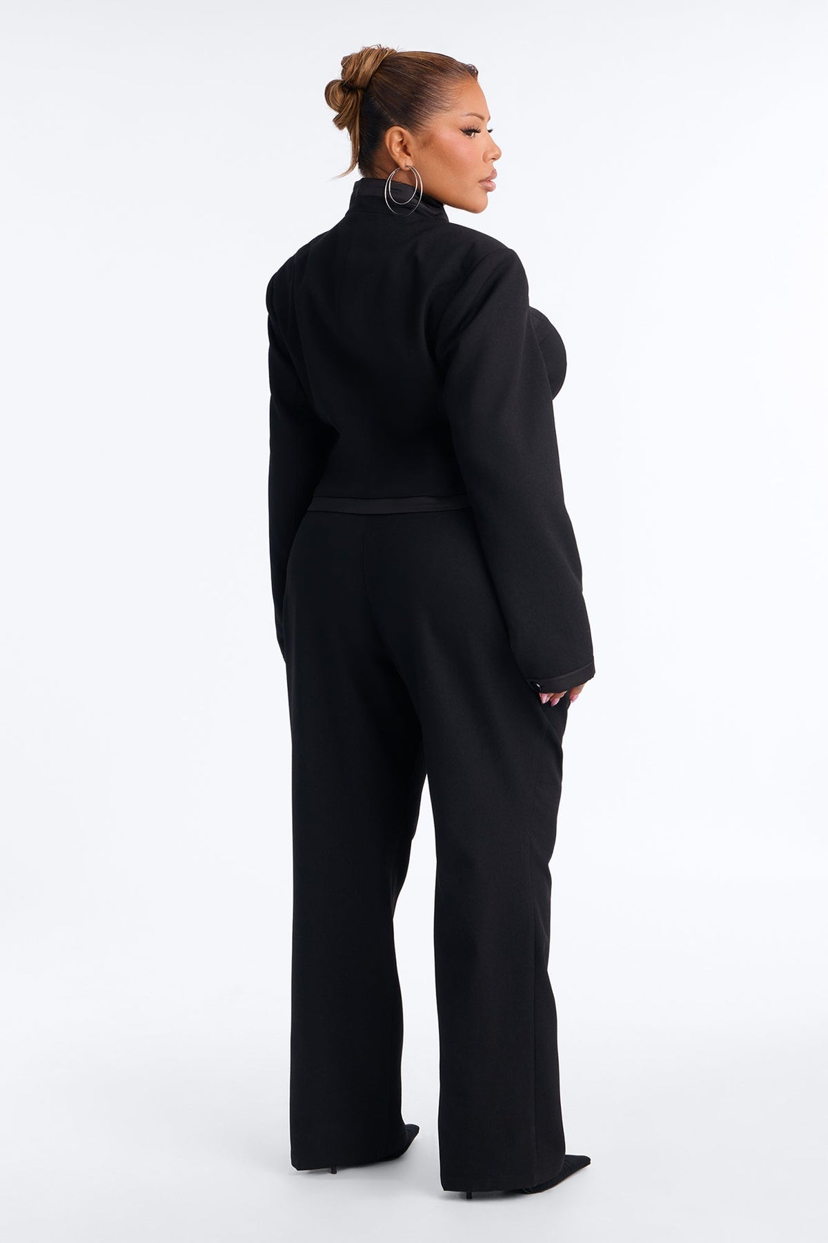 Willow Tailored Pant Set - Black