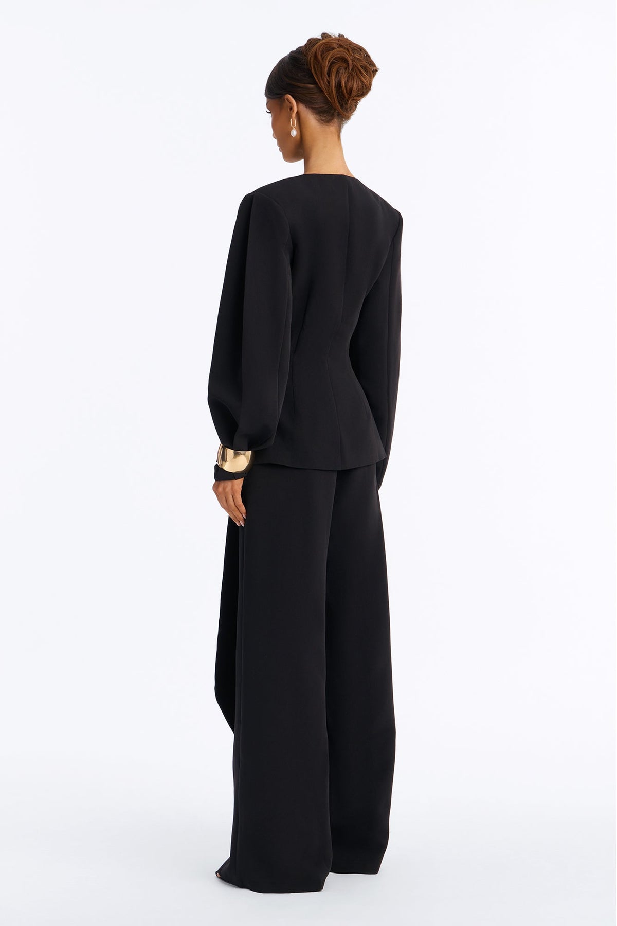 Busy Day Blazer Pant Set - Black