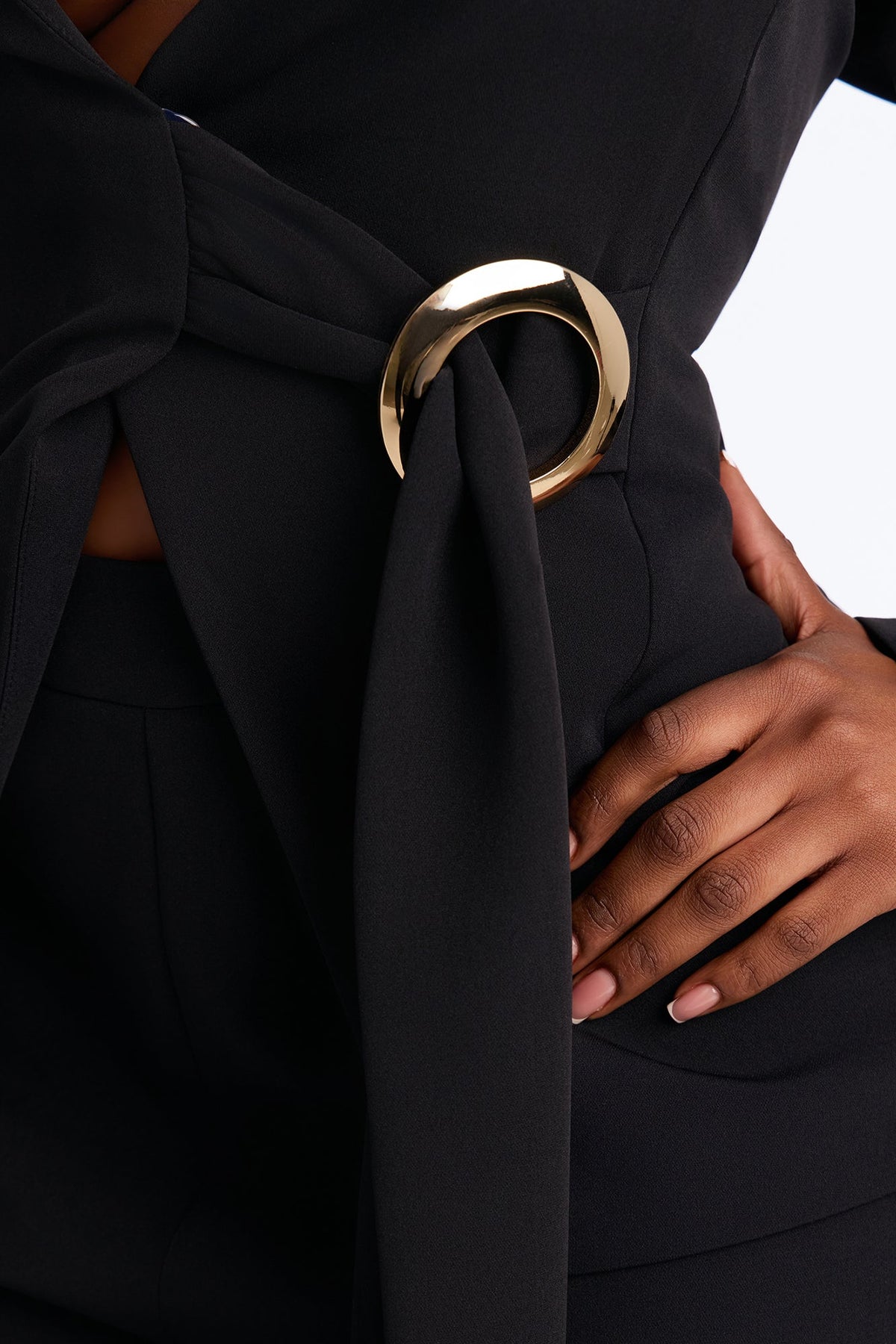Busy Day Blazer Pant Set - Black