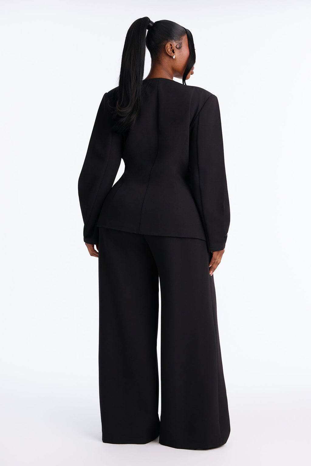 Busy Day Blazer Pant Set - Black