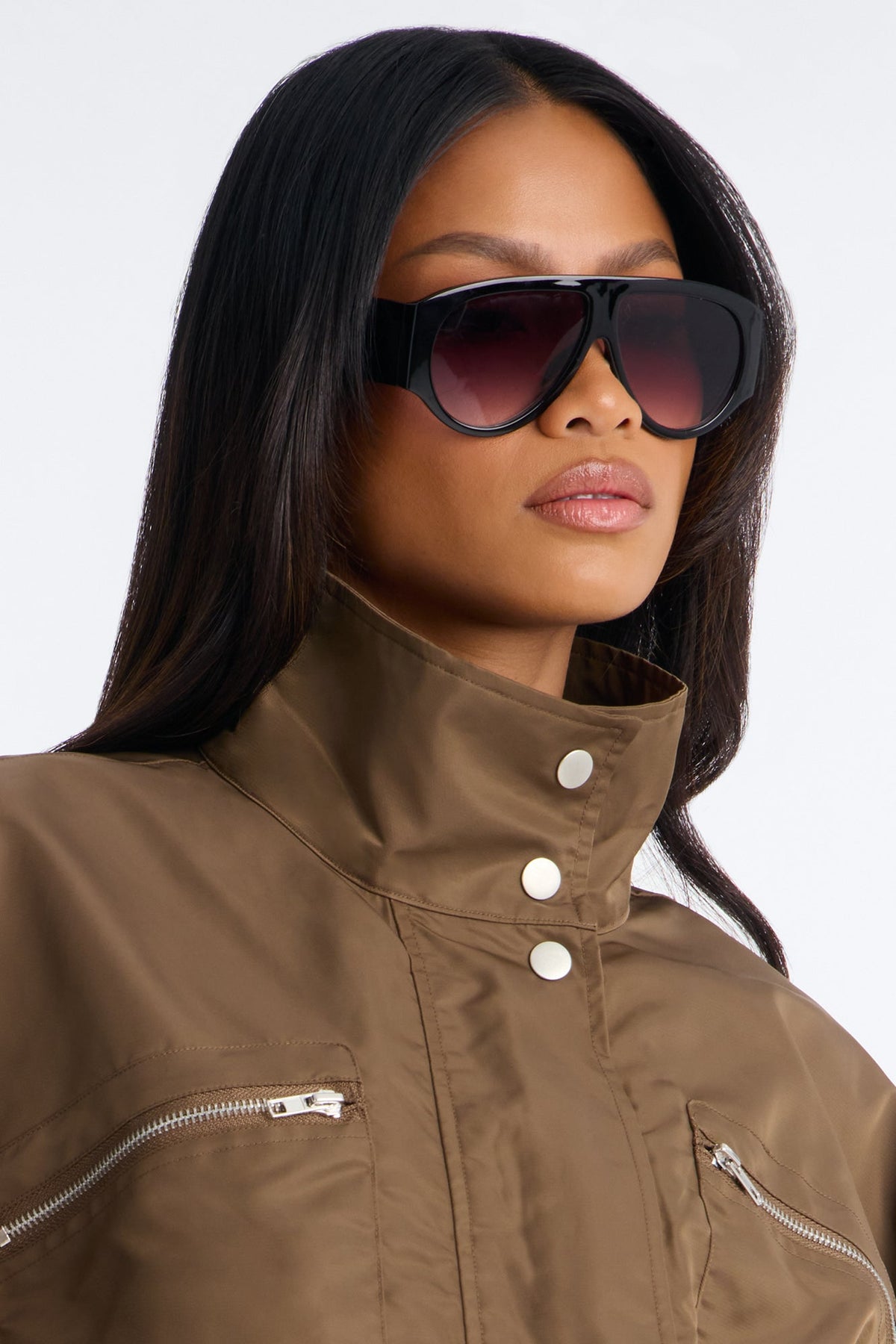 Anaya Bomber Bermuda Short Set - Olive