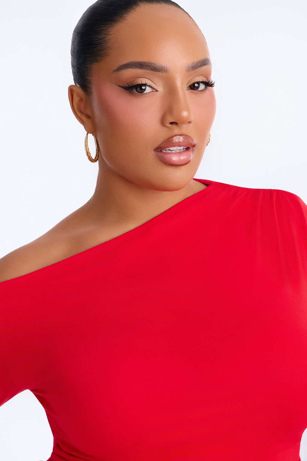 Caroline 3/4 Sleeve Pant Set - Red