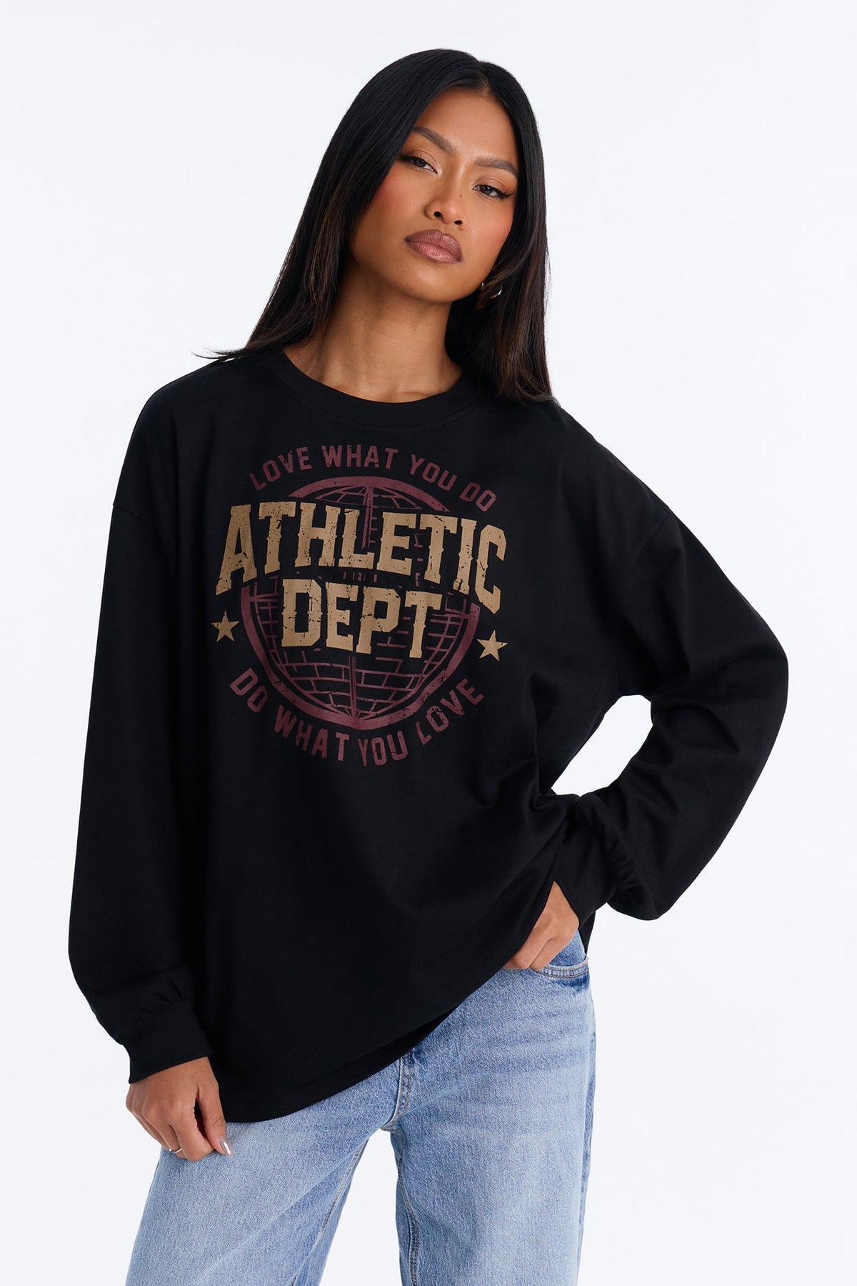 Athletic Dept Oversized Tee - Black