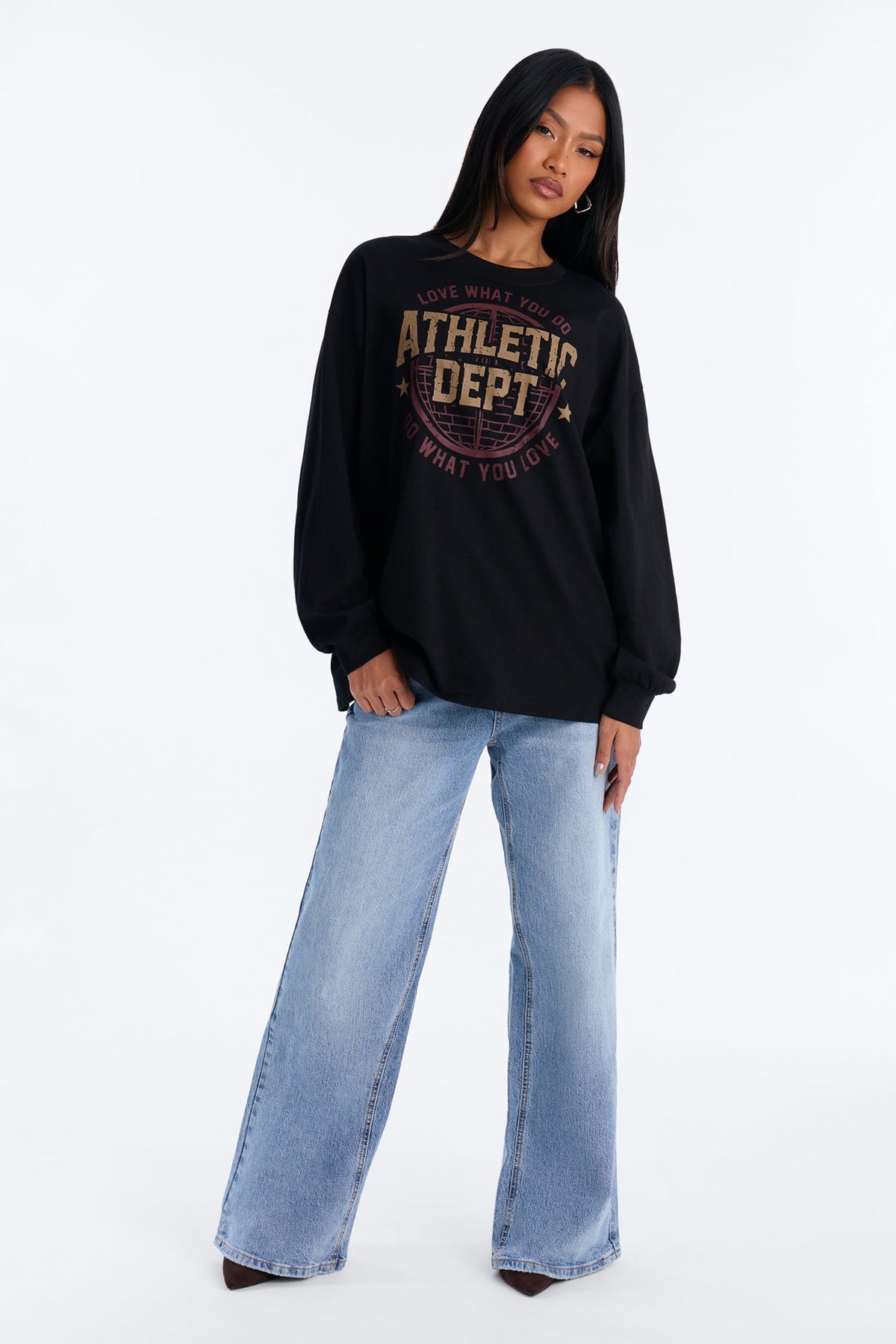 Athletic Dept Oversized Tee - Black