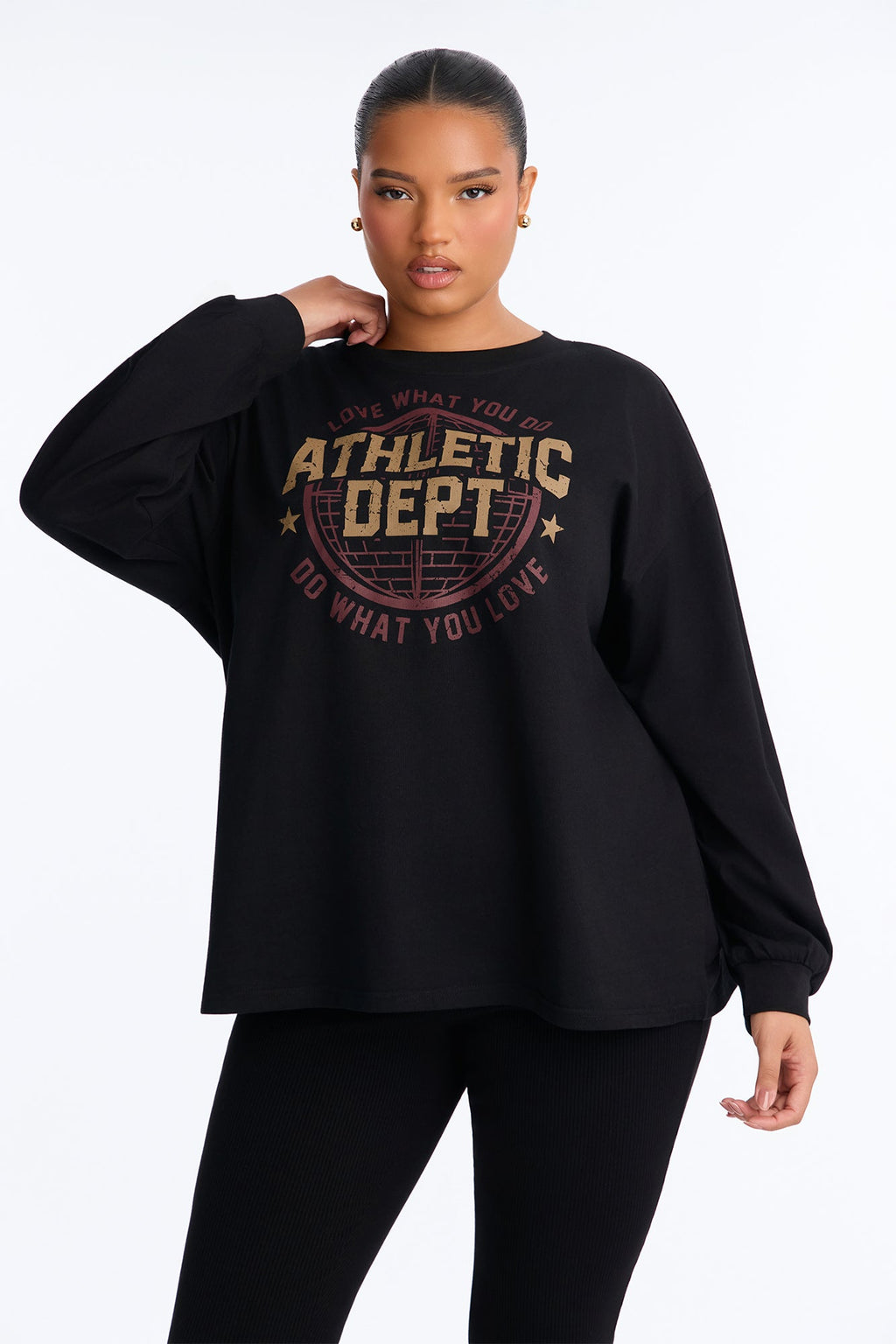 Athletic Dept Oversized Tee - Black
