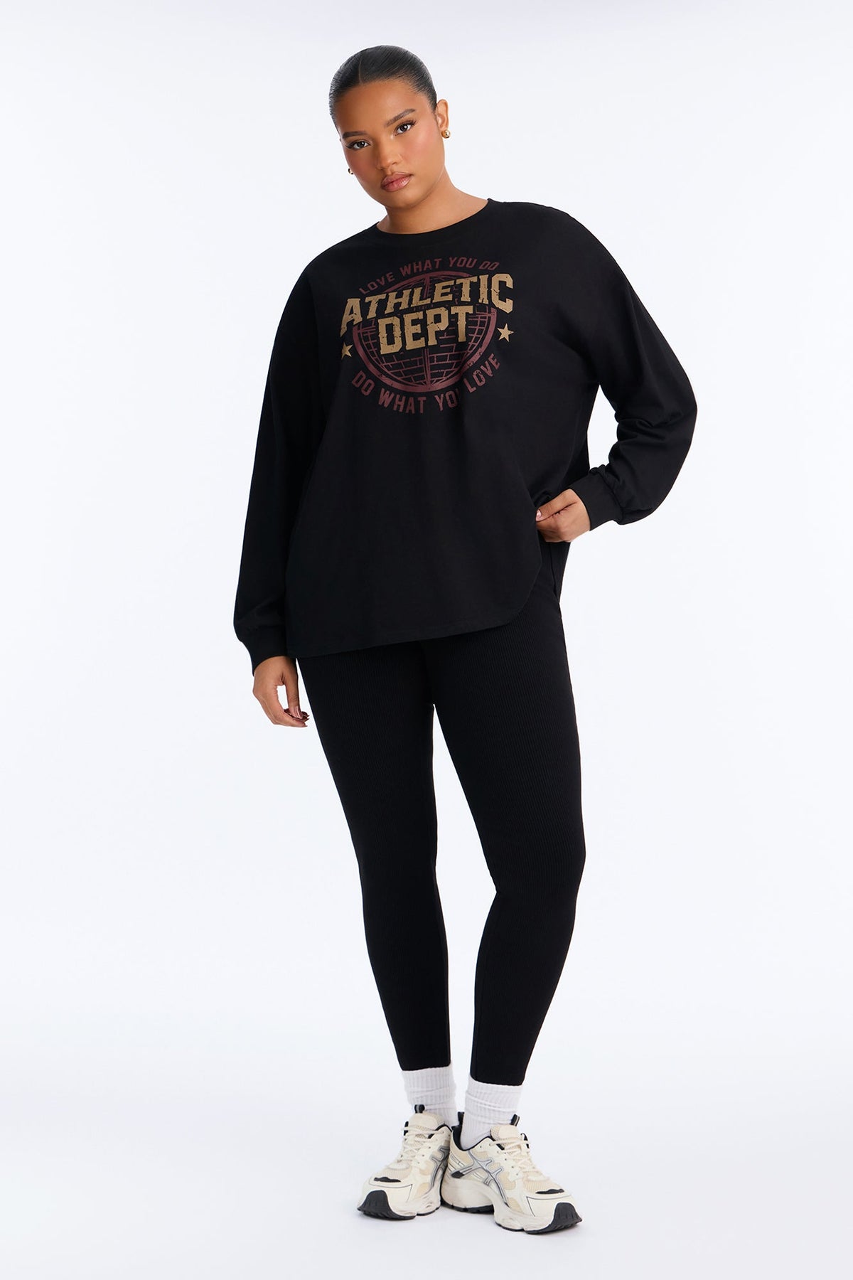 Athletic Dept Oversized Tee - Black