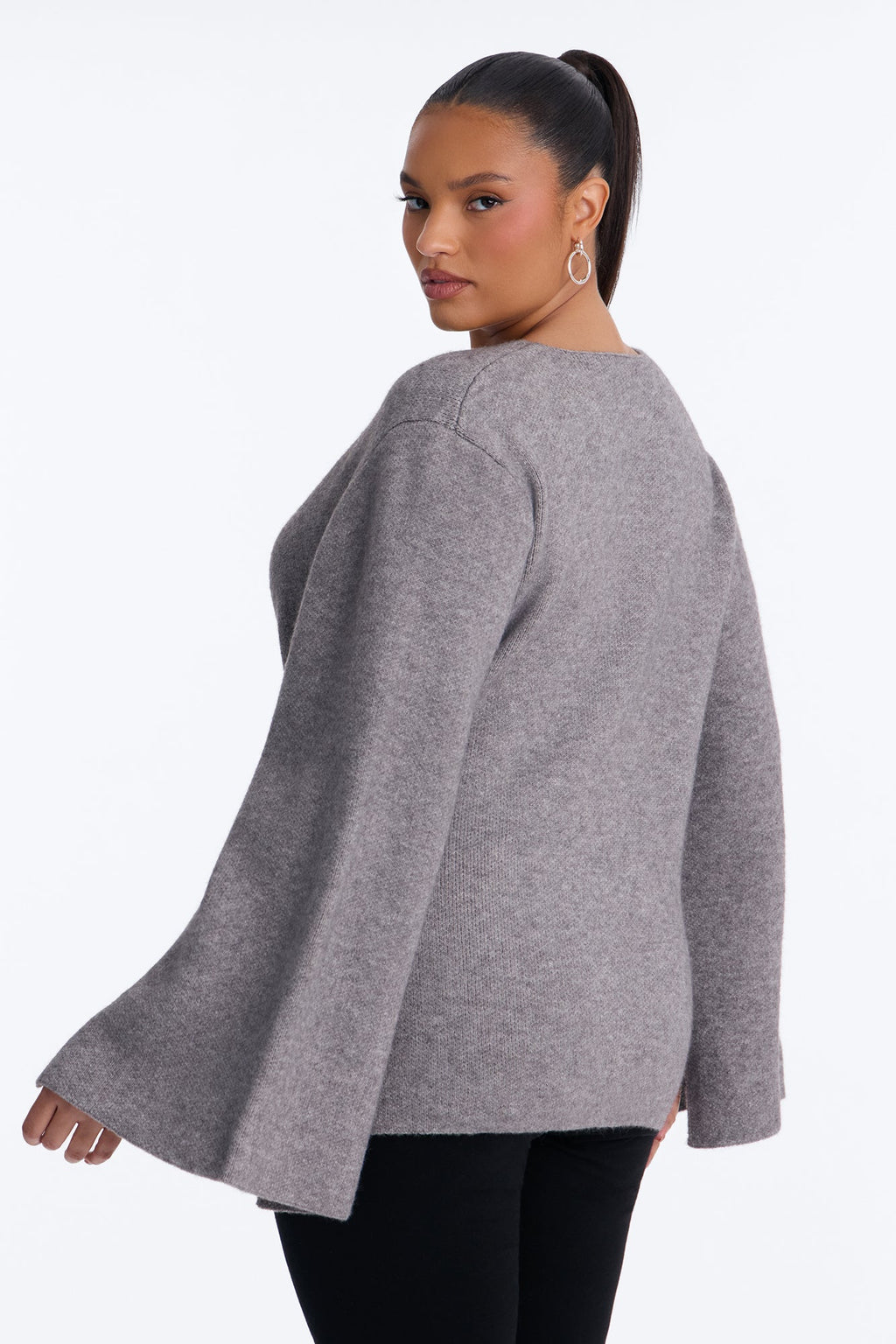 High Expectations Tie Waist Cardigan - Grey