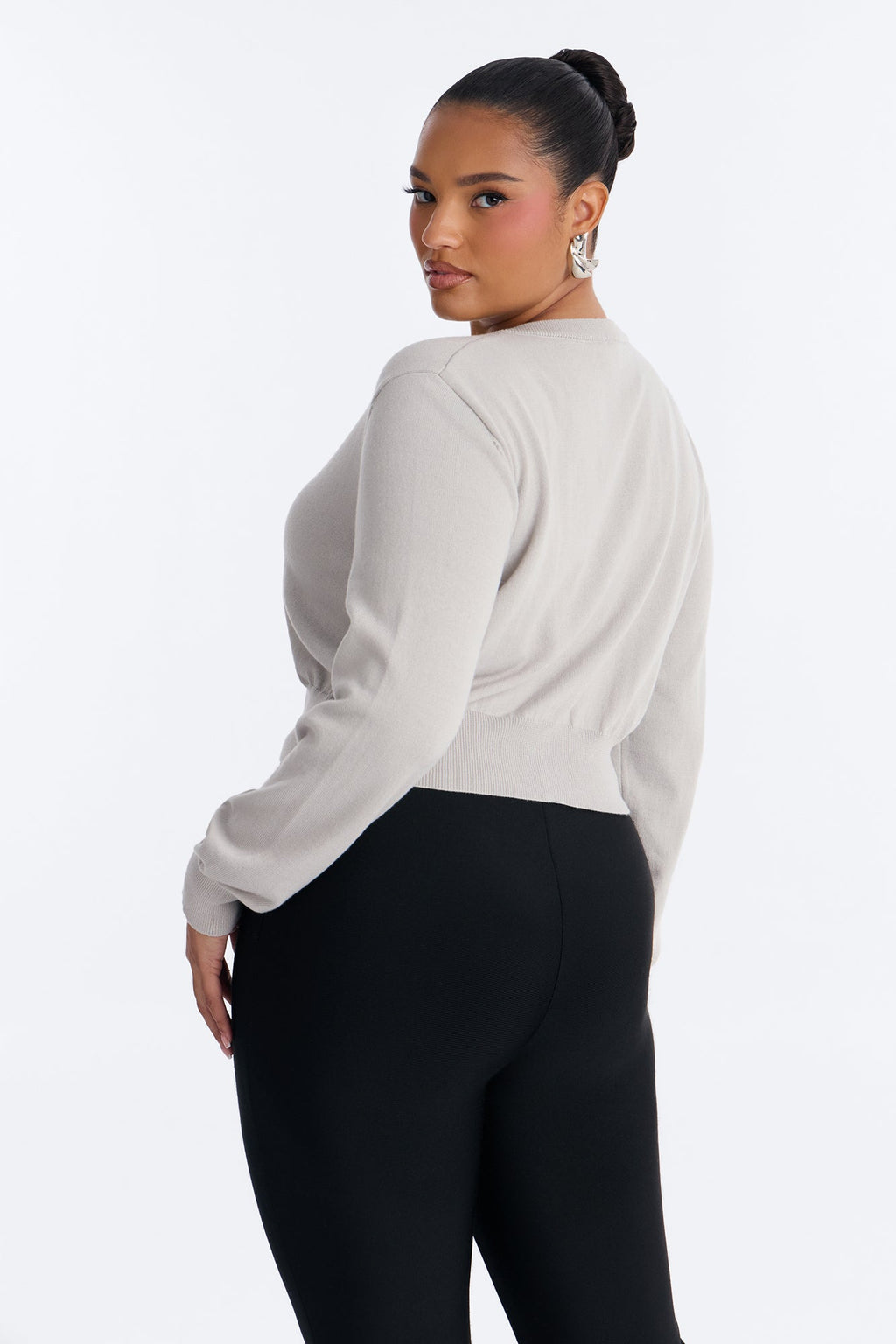 Warm Hearts Button Up Cardigan - Grey