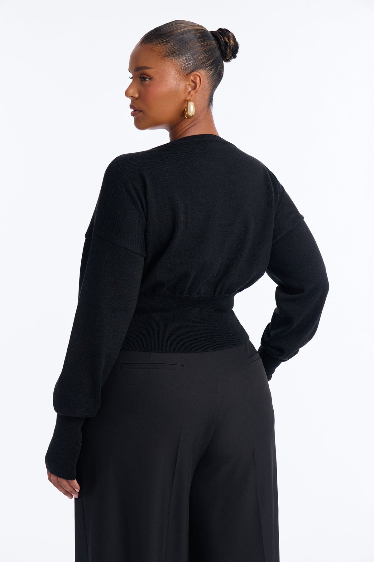 Soft Dreams Button Up Cardigan - Black